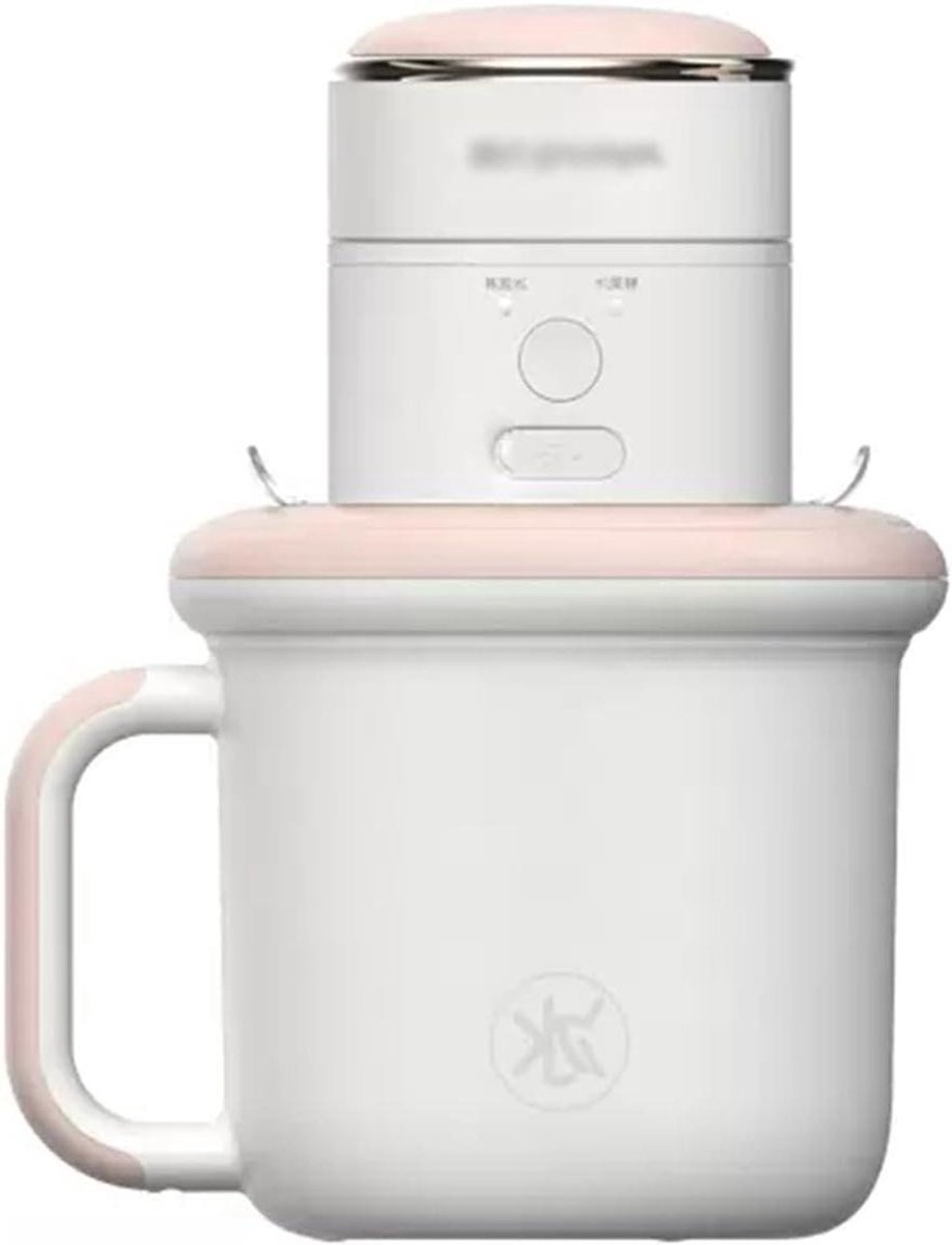 IJsmachine - Dessertmaker - Zelf ijs maken - Draadloos en draagbaar - 300ml capaciteit - Zilver