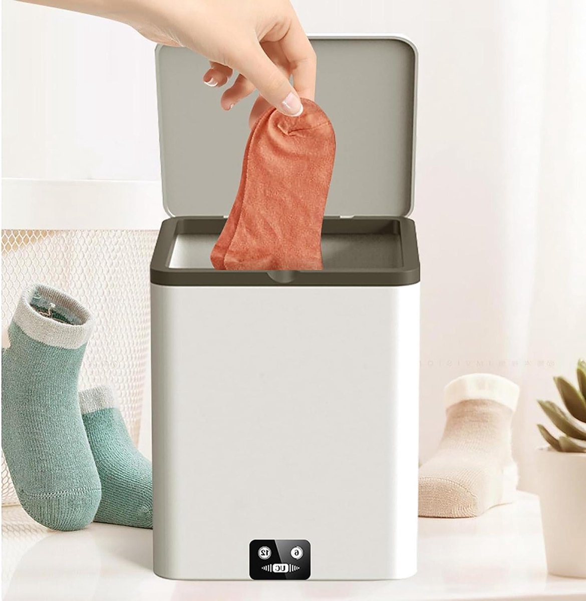 Mini wasdroger Compacte wasmachine Kleine wasjes draaien Geïntegreerde was- en droogfunctie 45 liter Wit