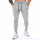 MW® - Pantalons d'entraînement Homme - Pantalons de survêtement Homme - Pantalons de Sport Longs - Pantalon Gris avec Poches - L