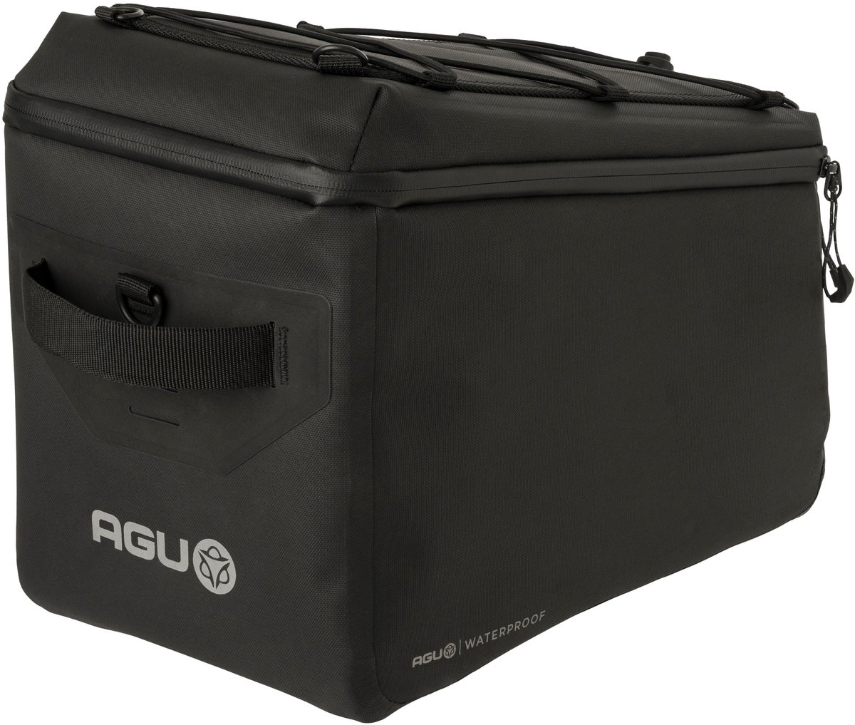 AGU Shelter Trunkbag - Fietstas - 18L - MIK 2.0 - 100% Waterdicht - Zwart - Inclusief Helmnetje