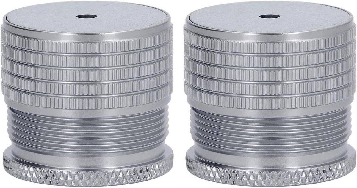 Meubelverhogers - Verstelbare poten - Meubels verhogen - Zware belasting - 23-37 mm - Ruimtegrijs