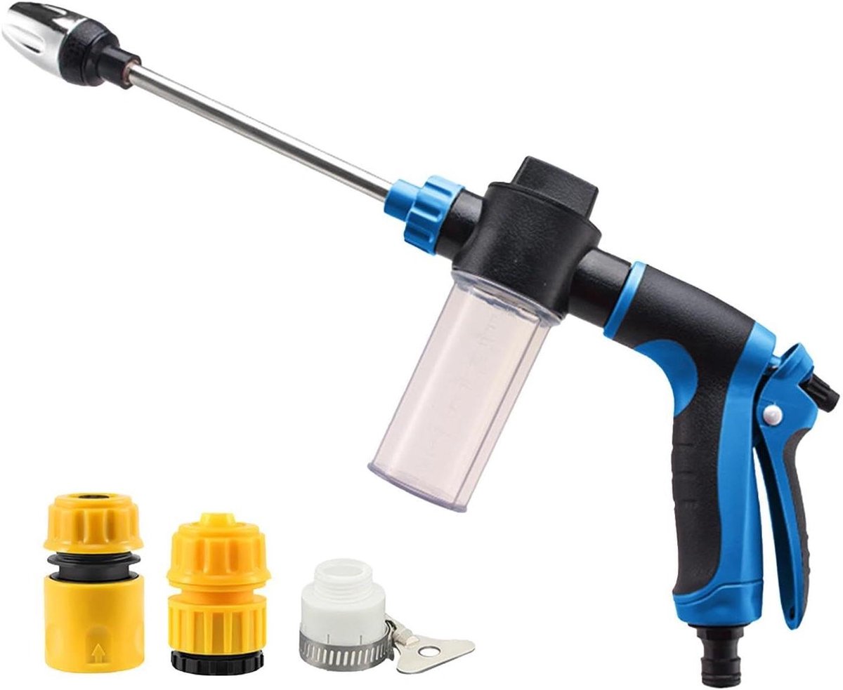 Foam Auto Cleaner - Schuimspuit Auto - Voertuigen Reinigen - Verstelbare Spraystanden - 41 cm - Blauw Zwart