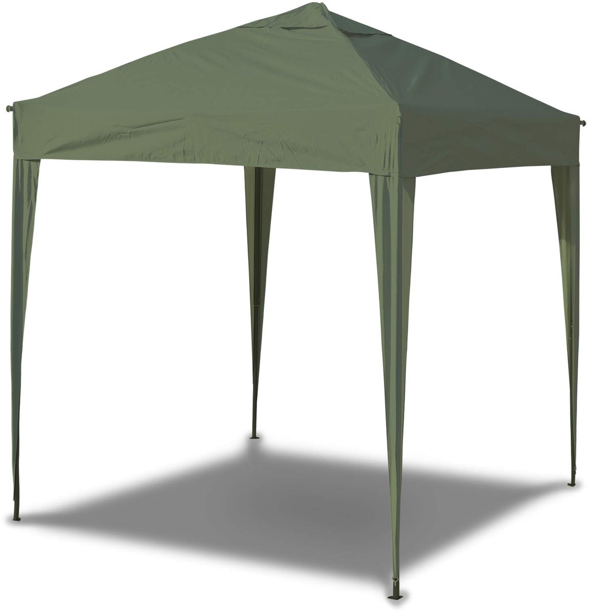 SnelShoppen - Pop-up tuinhuisje 3x3m, waterdicht, zwaar belastbaar, ideaal voor buiten, feesten, kamperen, groen, zonder zijkanten