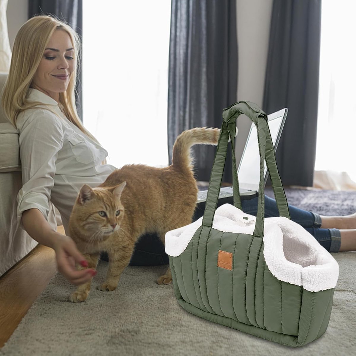 Draagbare Huisdier Tas - Reistas Kat Hond - Comfortabel Reizen - Twee-weg Ademend Design