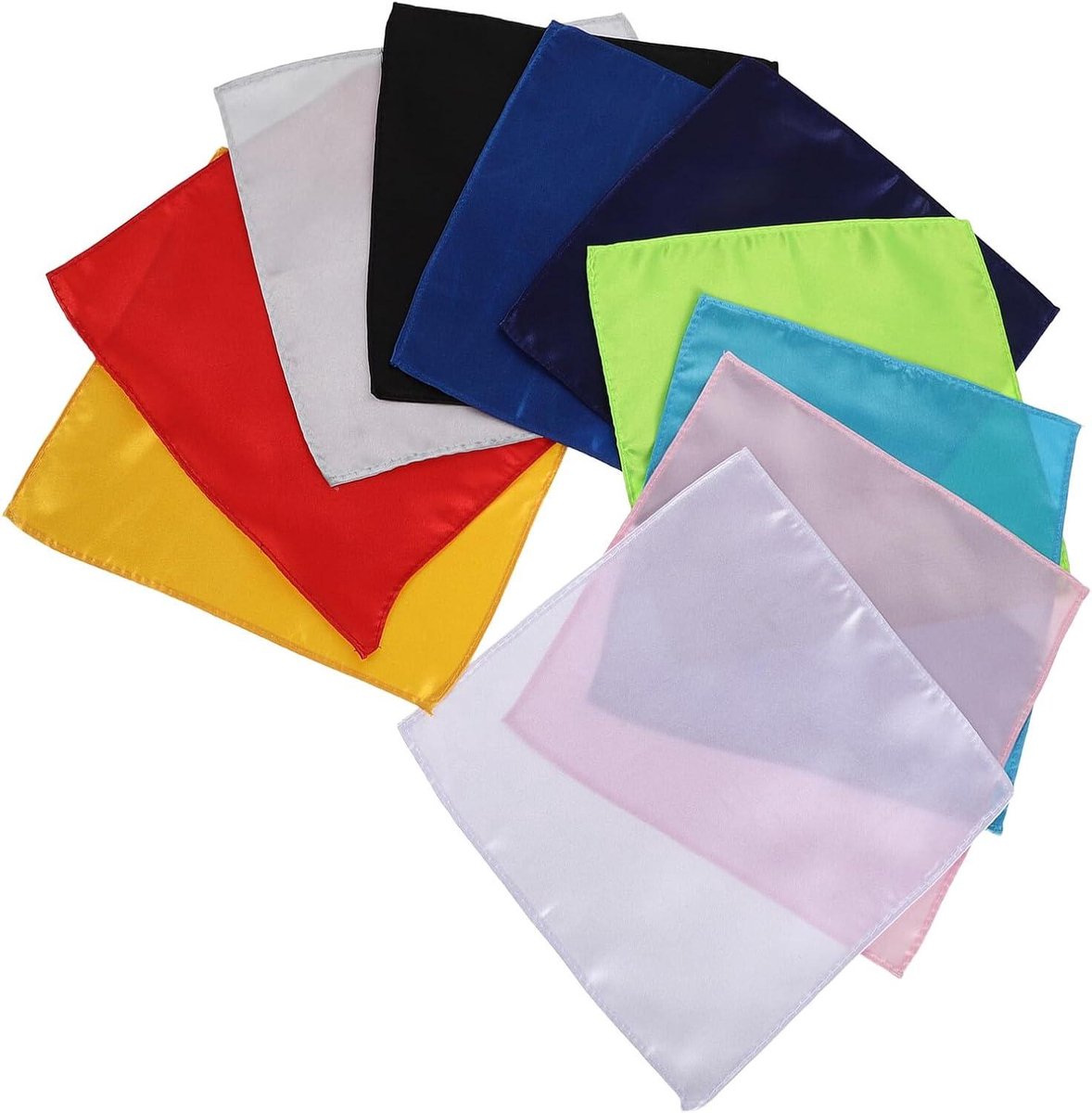 Pochetten voor Pakken - Zakdoeken Heren - Formele Gelegenheden - Set van 10 Stuks - 23 x 23 cm - Multicolor