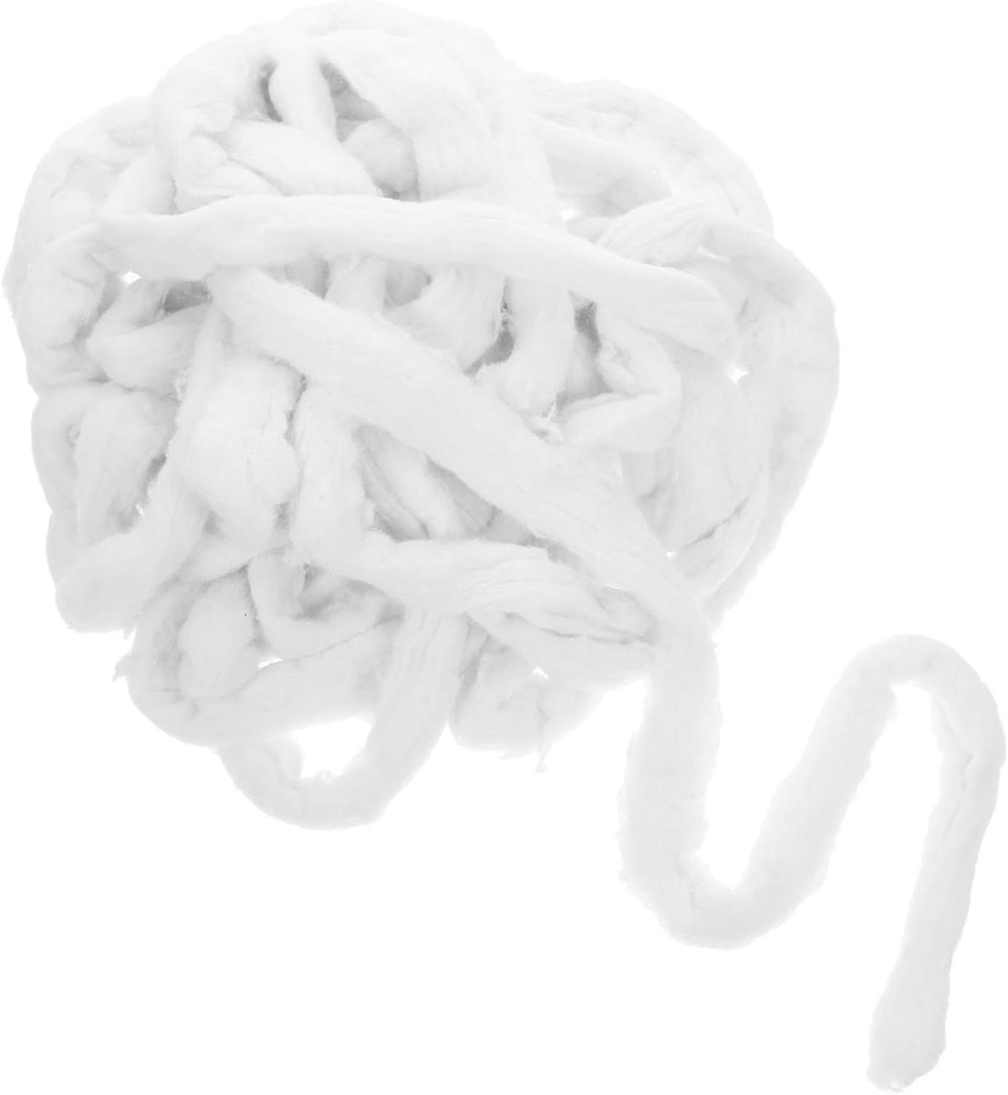 Katoenen Krulstrips - Perm Strips Haar - Haar Verven - Met Fixeer Touw - 106 cm - Wit