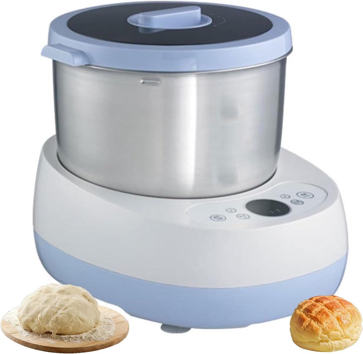 Deegmixer - Kneedmachine - Thuis Bakken - Smart Touchscreen - 5 liter - Zilver