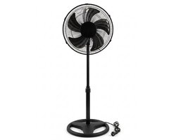 Summer Enjoy Statiefventilator - Staande Ventilator - Ø 40 cm - 3 Snelheden - In Hoogte Verstelbaar & Zwenkbaar - 45W - Zwart