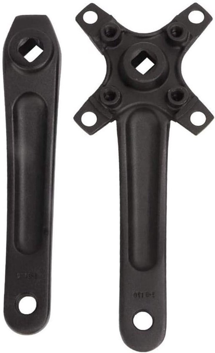 - Mountainbike Cranks - Fietsaccessoires - Aluminiumlegering - Rechts en Links - 170 mm - Compatibel - Zwart