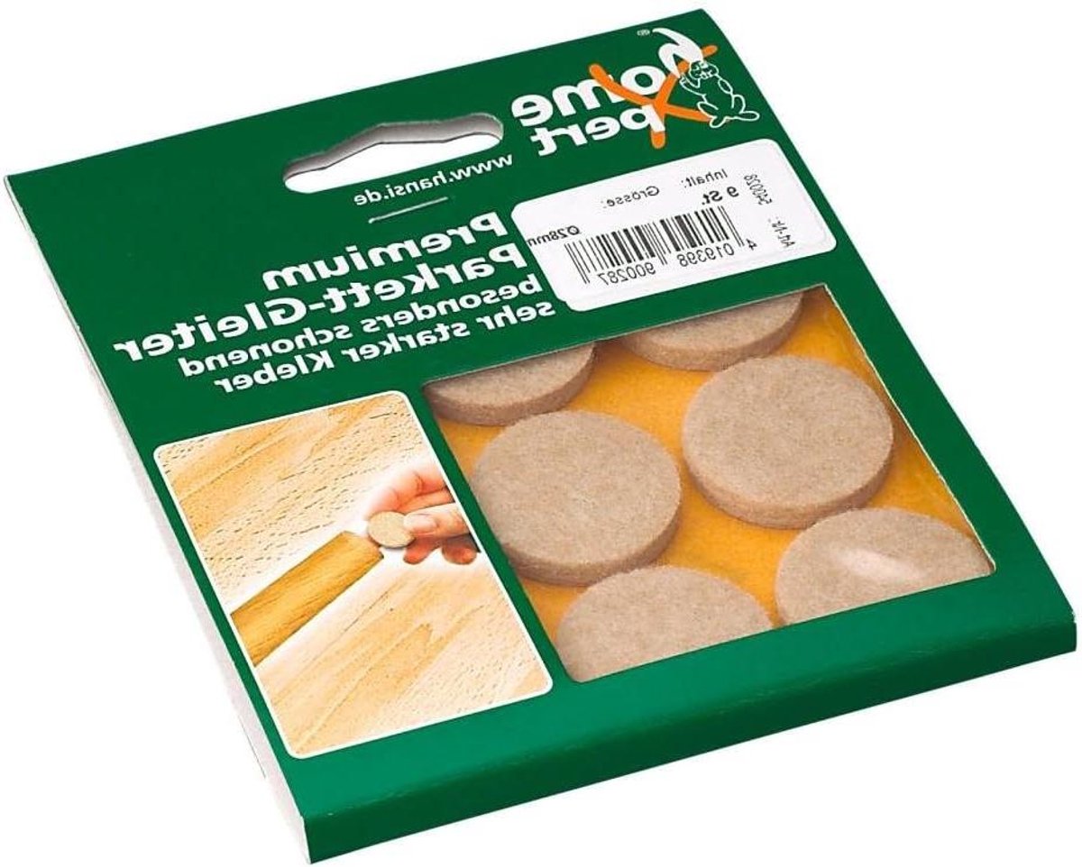 Parketglijders - Viltglijders Meubels - Meubels Verplaatsen - Zelfklevend - 28 mm - Bruin