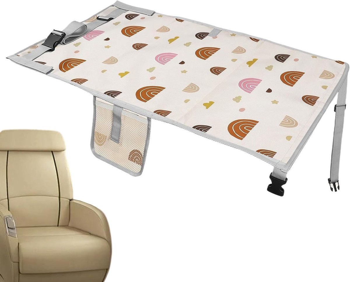Vliegtuigbed Baby - Reiskussen Peuter - Comfortabel Reizen - Opvouwbaar Ontwerp - 76 cm - Grijs
