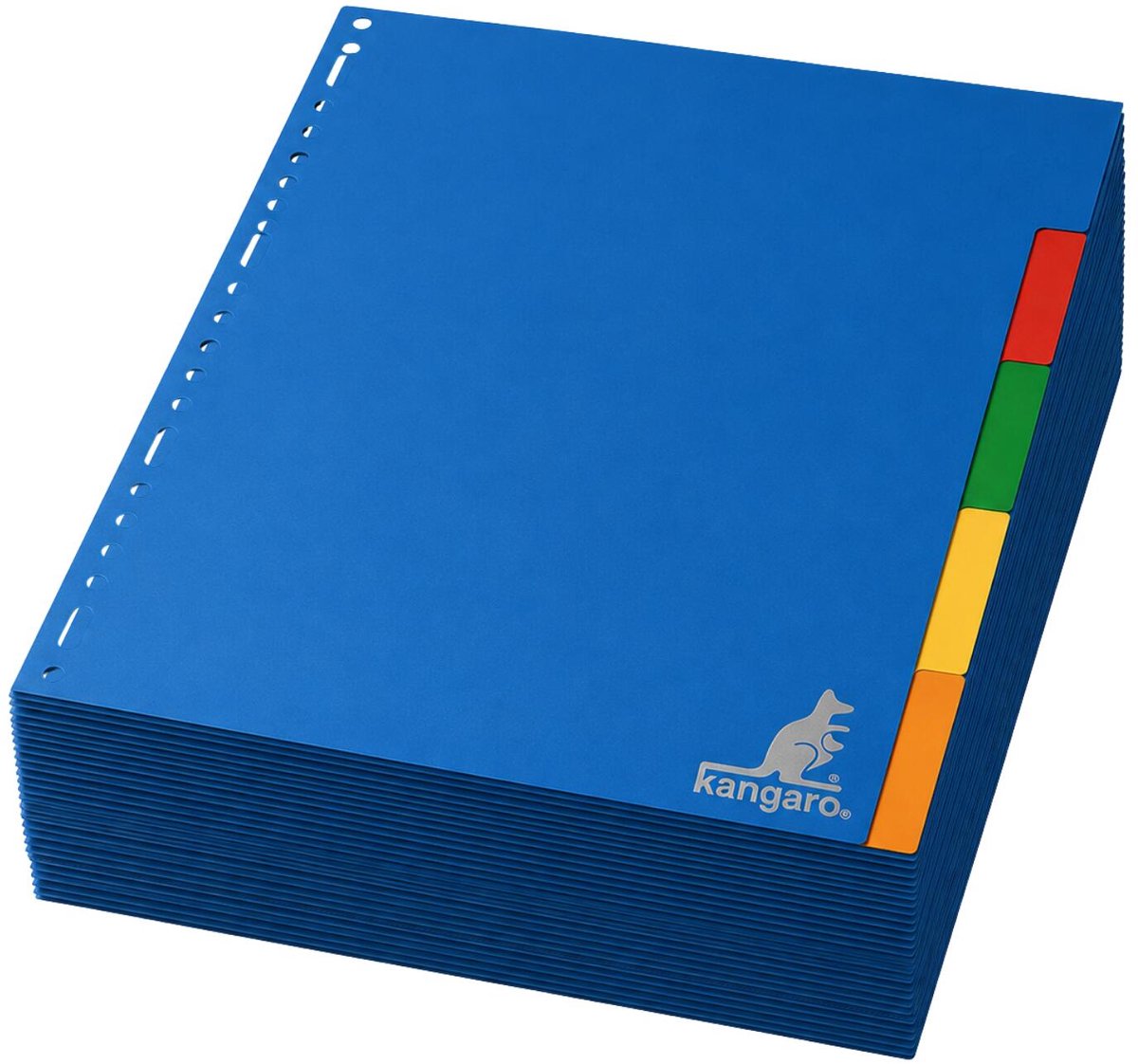 Stylex tabbladen set - 25x stuks - gekleurd - 23 ringen - A4 formaat - kunststof - voor ringmappen