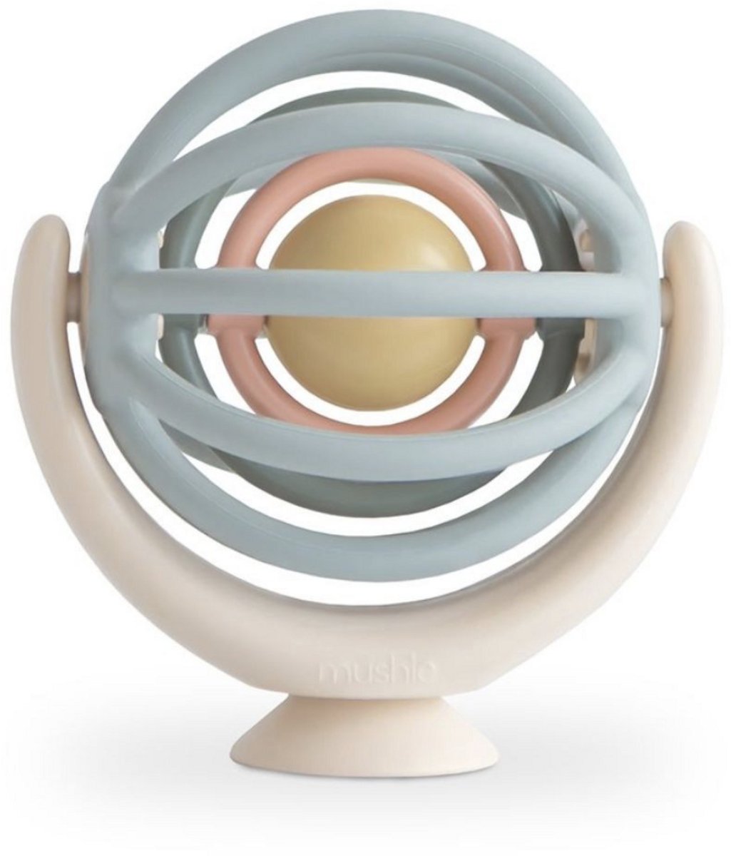 Mushie - Suction Spinner Ball - Rustgevende kleuren - 10 maanden+