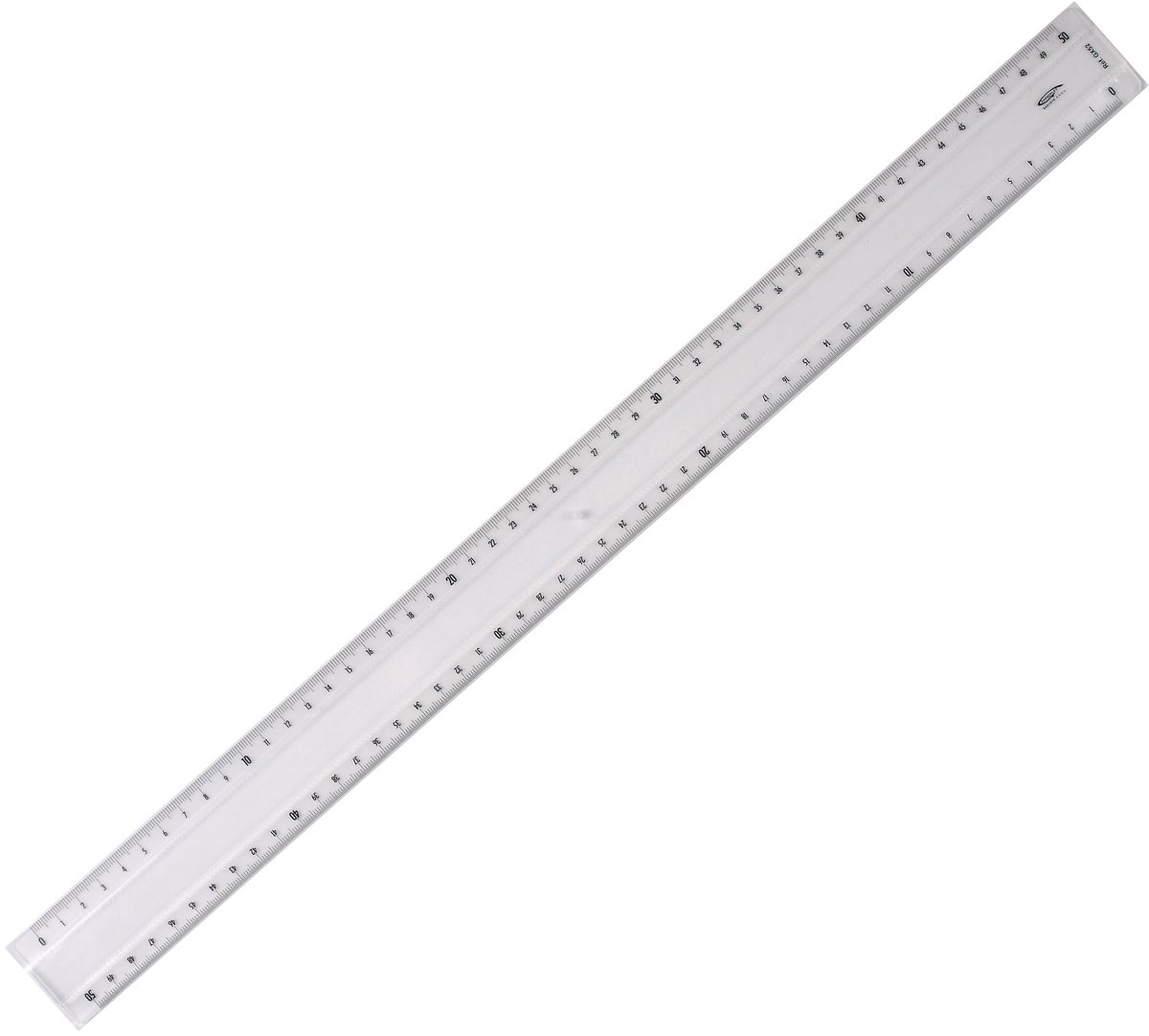 SnelShoppen - Graphoplex Liniaal Transparant 50 cm met 2 Afgantingen, Perfect voor School en Kantoor, Ideaal voor Teken- en Ontwerpprojecten