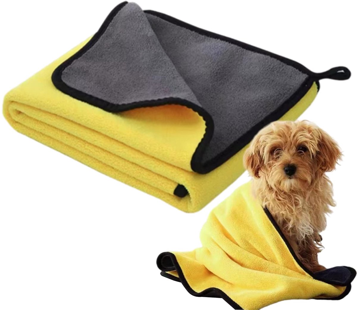 Namajunas - huisdieren handdoeken - Set van 3 ultra-absorberende badhanddoeken voor huisdieren - Handdoek die zijn vorm behoudt - Makkelijk schoon te maken - Washandjes voor huisdieren - Geschikt voor kleine, middelgrote en grote honden en katten
