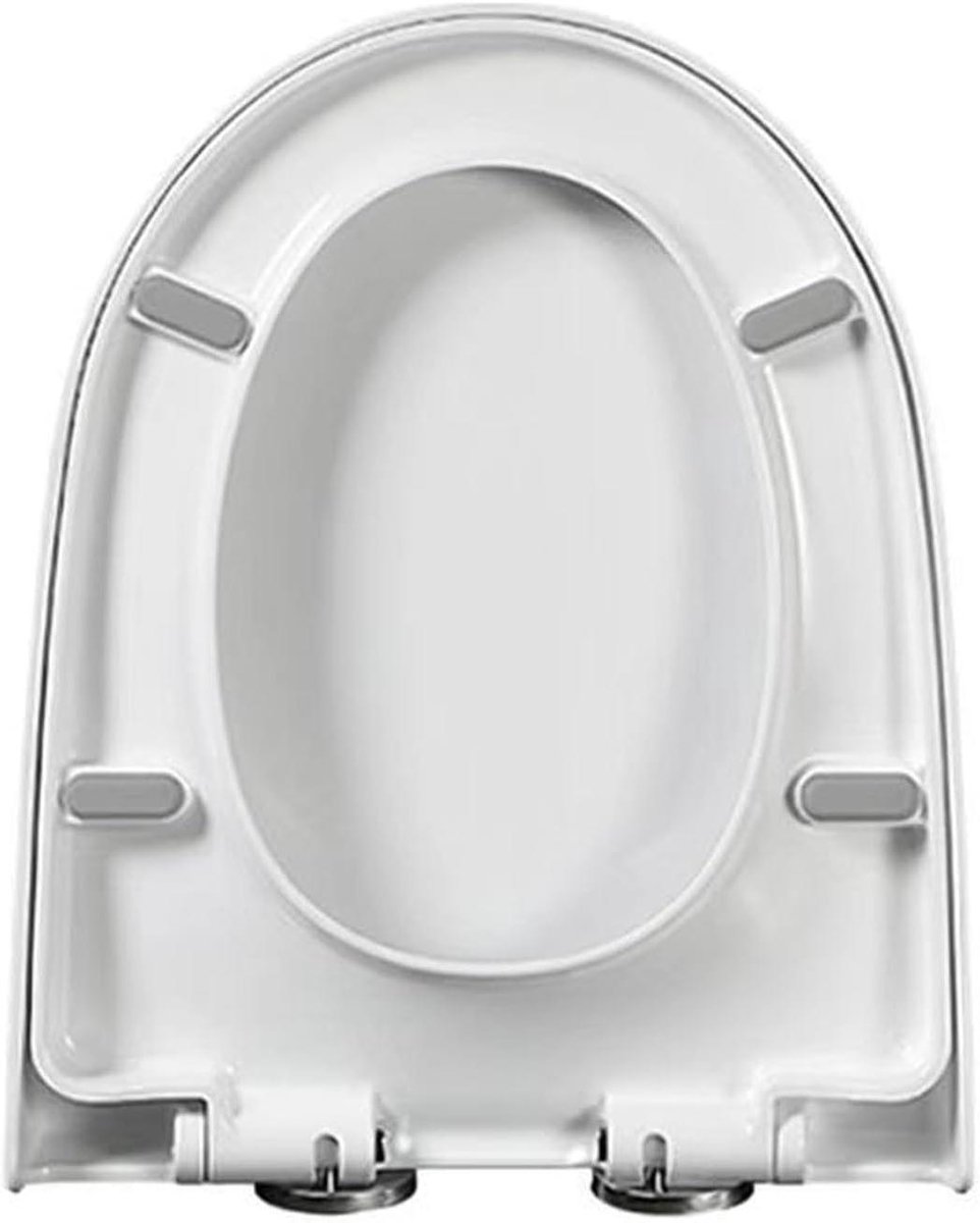 Toiletbril - WC Deksel - Badkamer Vernieuwen - Softclose Mechanisme - 35 x 44 cm - Wit