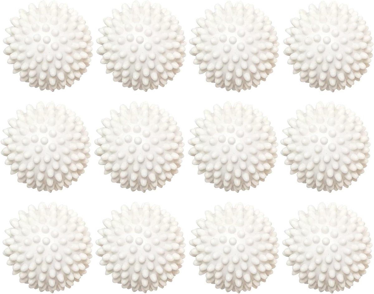Droger Ballen Wasmachine Ballen Kleding Drogen Natuurlijk Stoffen 12 Stuks Wit