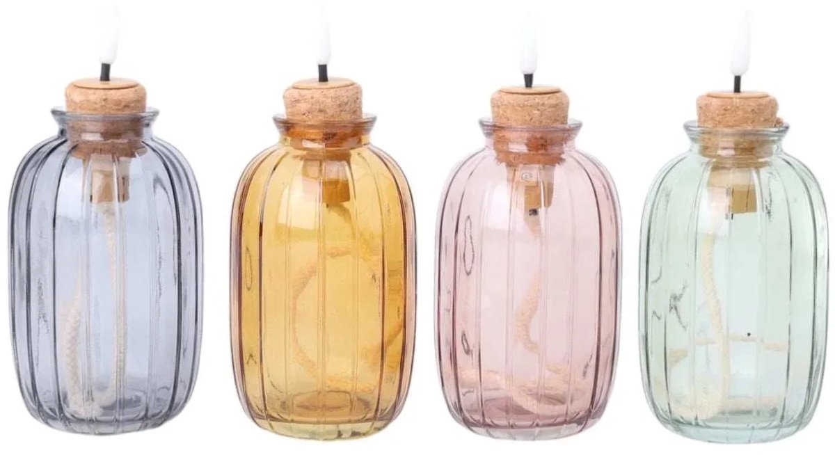 House of Nature Glow Jars led buitenkaarsen set 12cm
