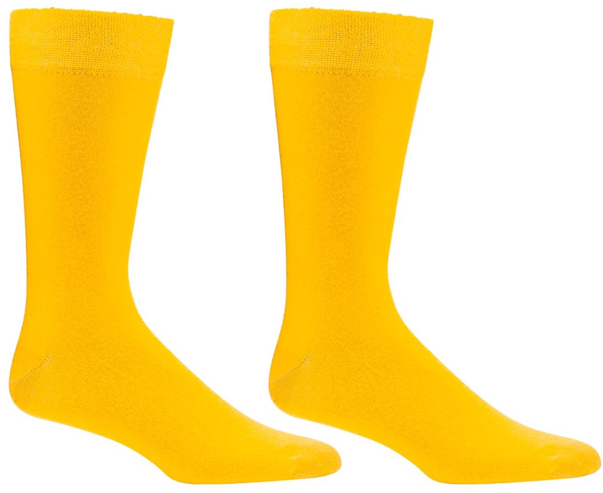 6 Paar Socks4fun Sokken - Katoen - Geel - Zonder Knellende Boord