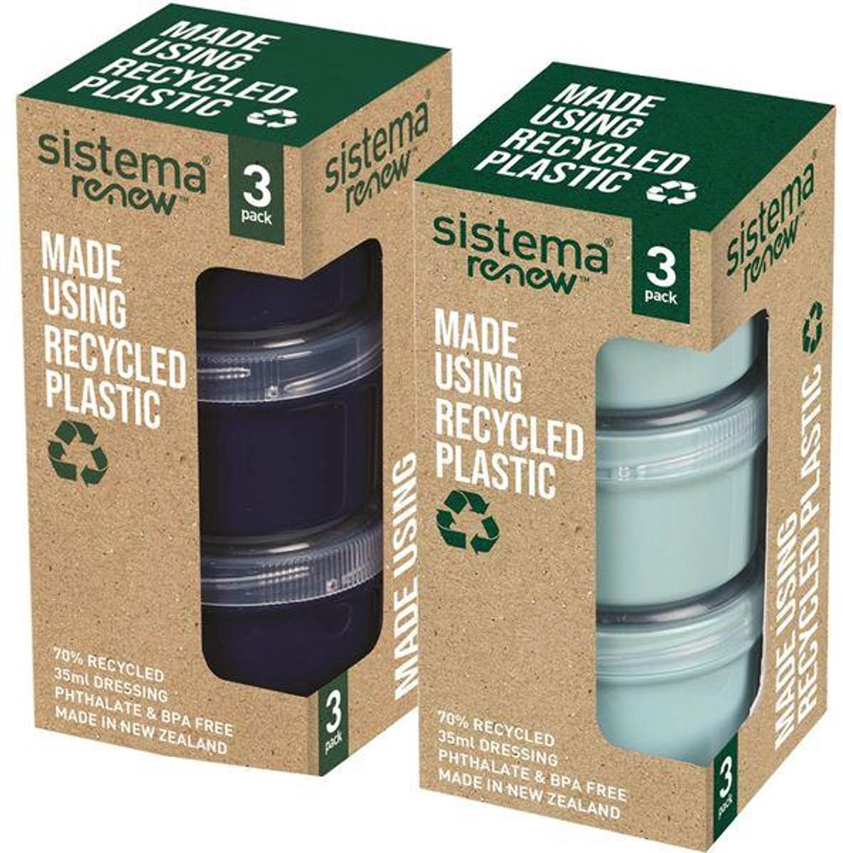 Sistema Renew set van 3 dressingpotjes 35ml