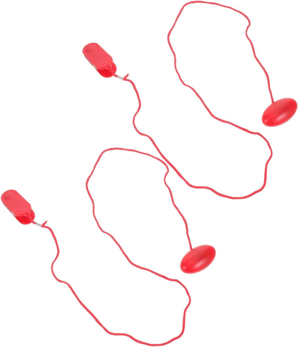 Loopband Stop Schakelaar - Veiligheidssleutel Noodstop - Fitness Veiligheid - Universele Magnetische Clip - 2 Stuks - Rood