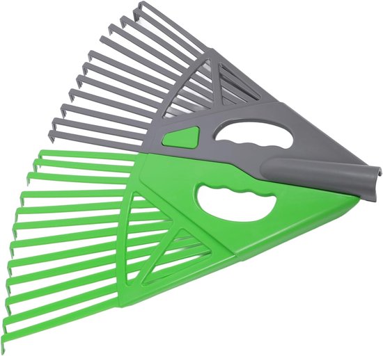 Bladhark 24 Tanden - Tuinhark Bladeren - Tuin Opruimen - Afneembaar Ontwerp - 40x40x5 cm - Groen — afbeelding 2