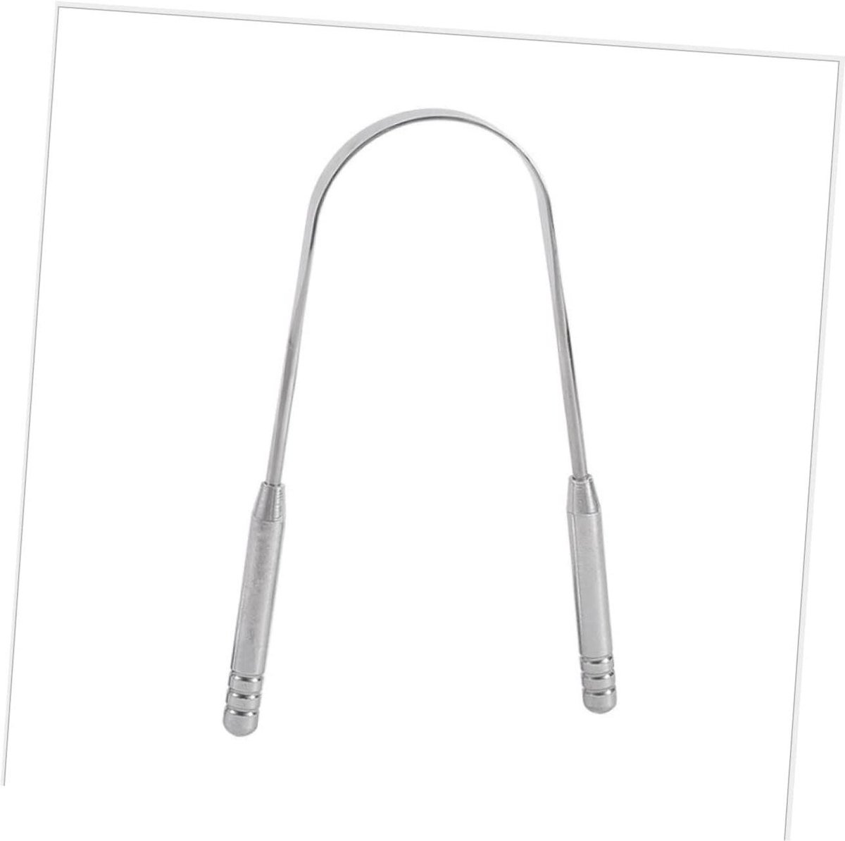 Tongschraper RVS - Mondreiniger - Frisse Adem - Effectieve Reiniging - 12 cm - Zilverkleurig