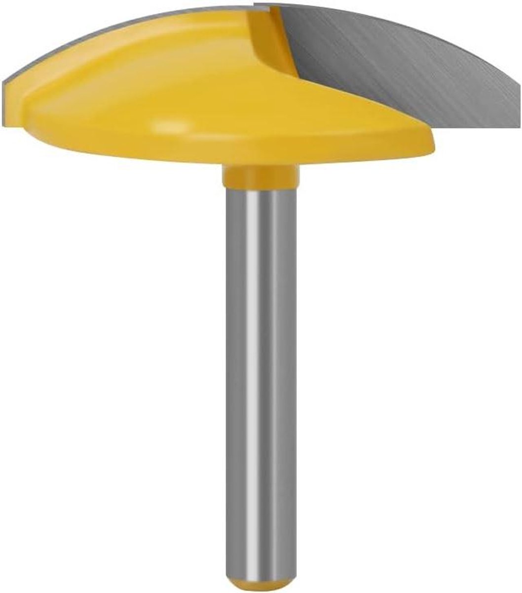 Kantenfrees Bit - Horizontale kroonfrees - Houtbewerking - Anti-terugslag ontwerp - 1/4 inch schacht - Grijs