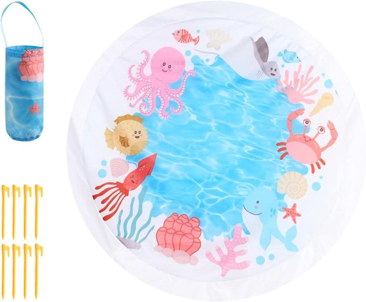 Babybadje Buiten - Draagbaar Zwembadje - Buitenspelen Kinderen - Antislip Bodem - 140x140 cm - Niet gespecificeerd