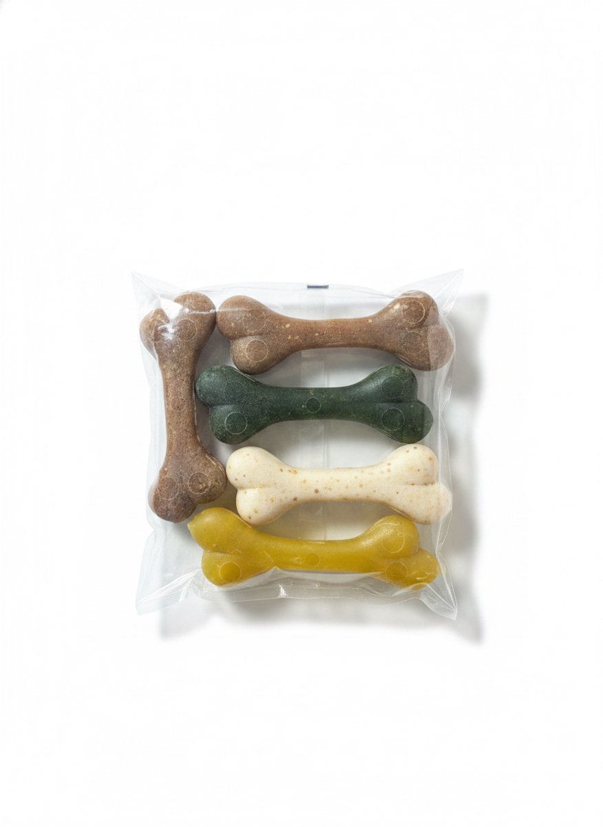 animalking Vegan Kauwbotten - Mix van Groenten en Granen - Hondensnack voor Gebitsverzorging - 12,5 cm - 4 stuks