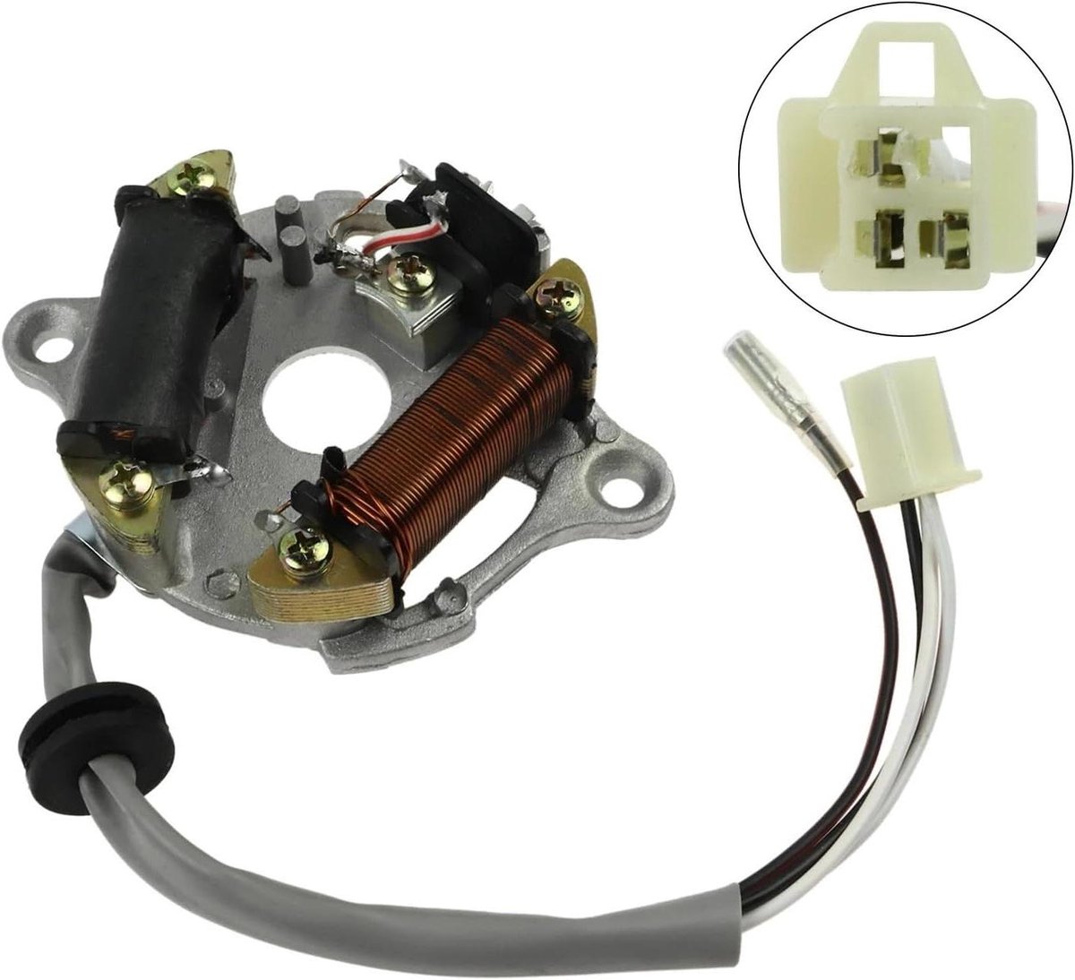 Ontstekingsbobine Motorfiets - Motorbobine Stator - Motor Starten - Verbetert Verbrandingsefficiëntie - One Size - One Color