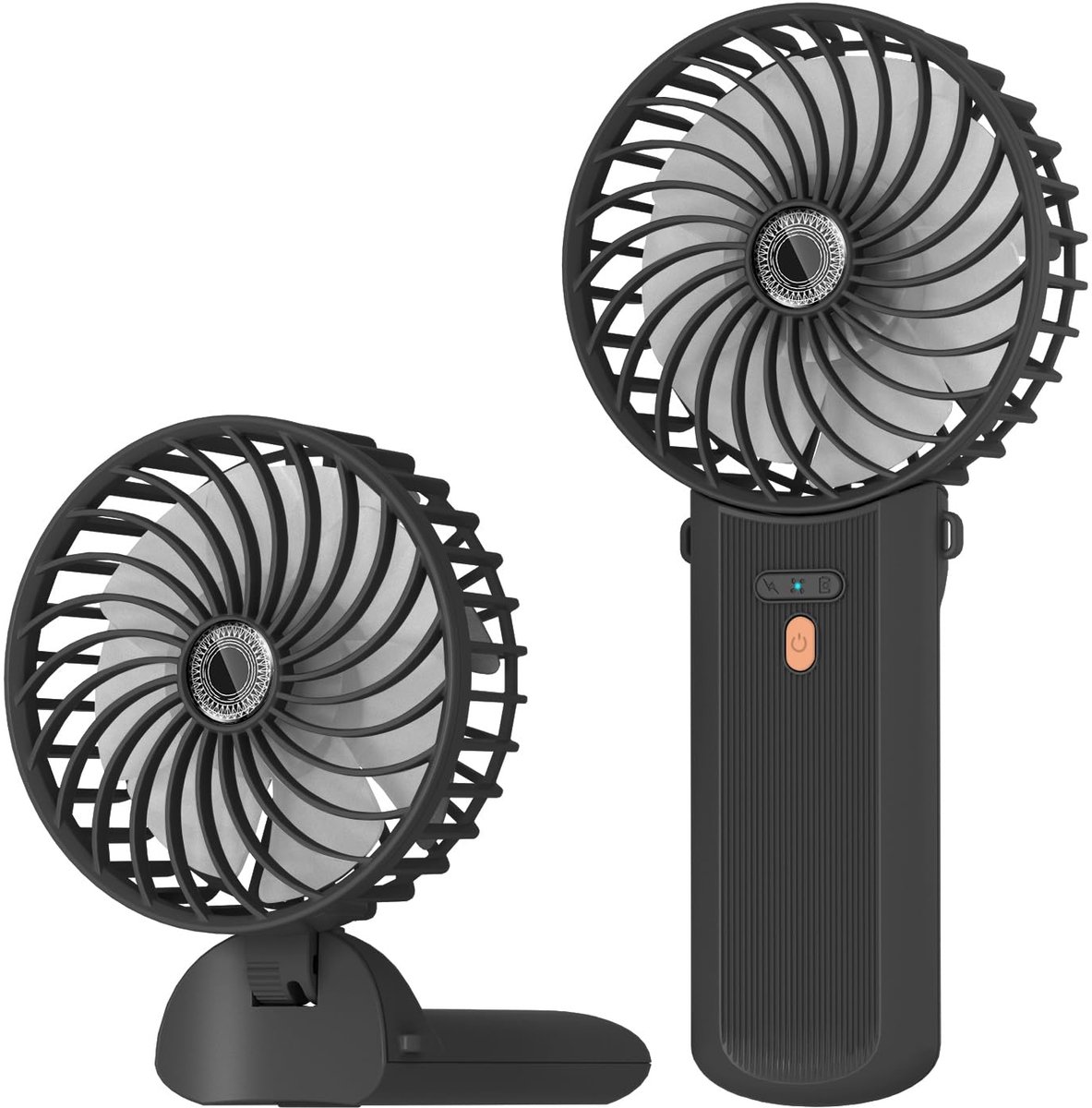SnelShoppen - Lepwings Mini Draagbare Ventilator - USB Oplaadbare Handventilator met 4 Snelheden, 5,5–16 Uur Werktijd, 180° Opvouwbare Kleine en Still
