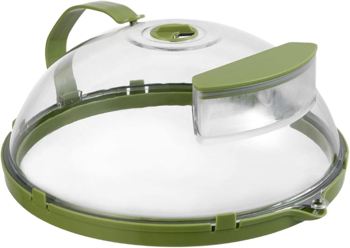 Magnetron Deksel Spatdeksel Magnetron Voedsel Opwarmen Stoom Creërende Tank 26 cm Diameter Groen
