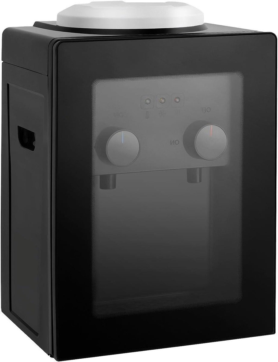 Elektrische Waterdispenser - Warme Koude Ketel - Snel Water Tappen - Roestvrijstalen Verwarming - 37 cm Hoog - Zwart