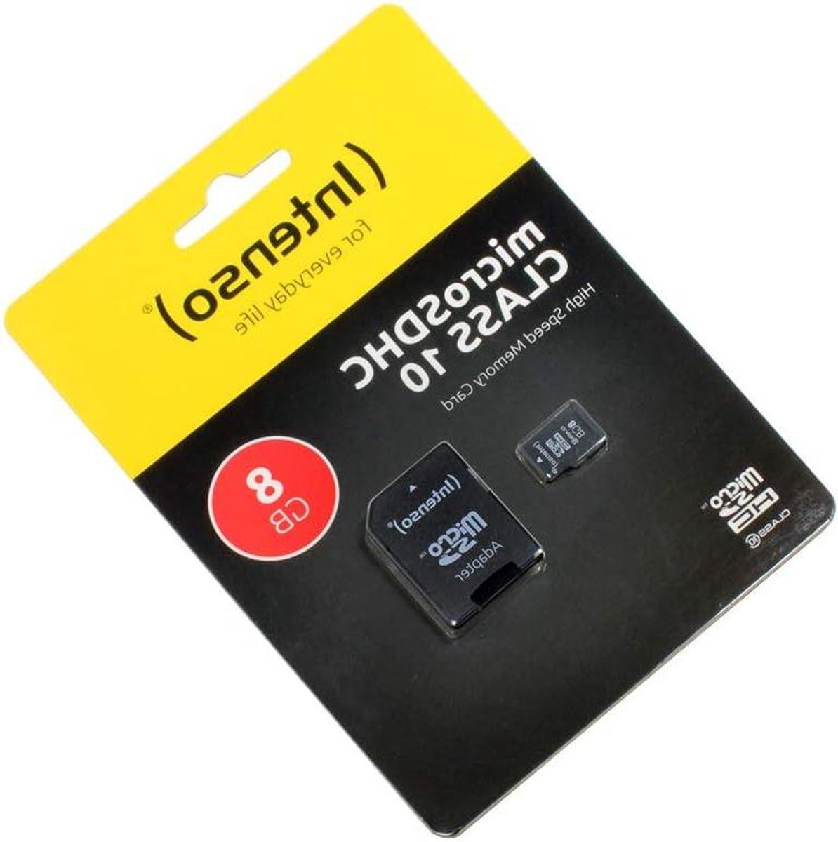 Geheugenkaart - SD kaart Micro SD - Foto's Opslaan - Hoge Snelheid - 8GB - Geel