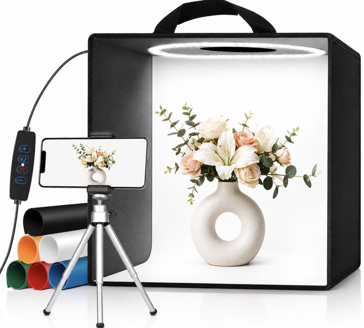 BSS® Fotobox - Lichttent - Fotostudio - voor Productfotografie - 30 x 30 x 30cm