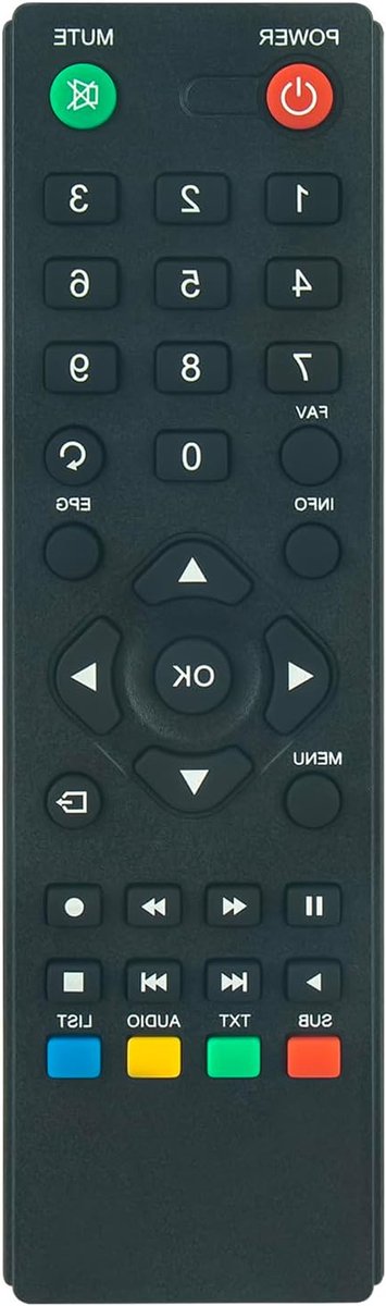 Vervangende Afstandsbediening - Universele Afstandsbediening Receiver Afstandsbediening - TV Kijken - Geen Programmering Nodig - 10 Meter Bereik - Zwart