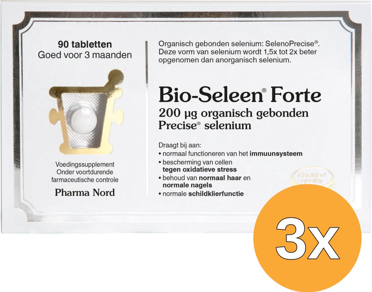 3x Pharma Nord Bio Seleen Forte (90 tabletten)