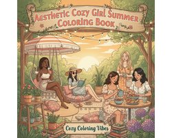 Cozy Girl Collection- Aesthetic Cozy Girl Summer Coloring Book