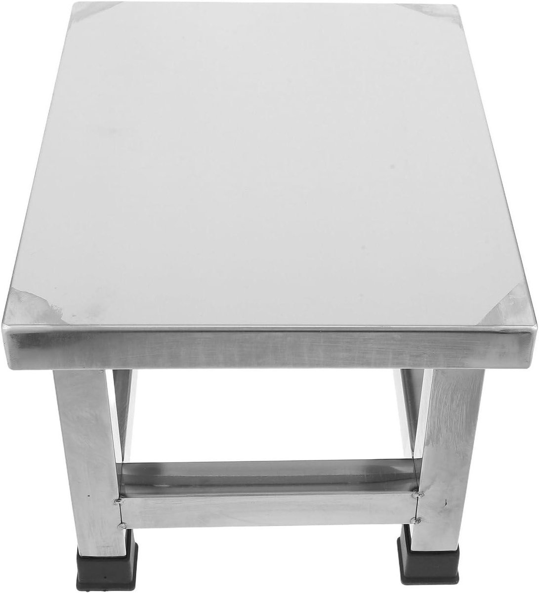 Douchekruk Roestvrijstaal - Opstapje Badkamer - Veilig Opstappen - Antislip Oppervlak - 32.7x25x23.5cm - Zilver