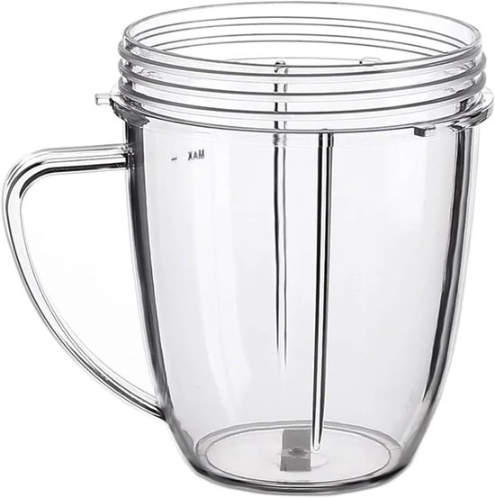 Vervangende Beker - Mixer Mok - Smoothies Maken - Met Handvat - 18oz - Transparant — afbeelding 5