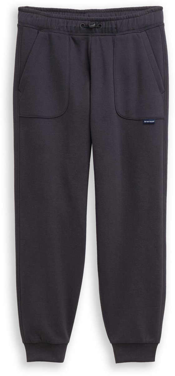 Tom Tailor - Joggingbroek met opgezette zakken - Maat 170 - coal grey