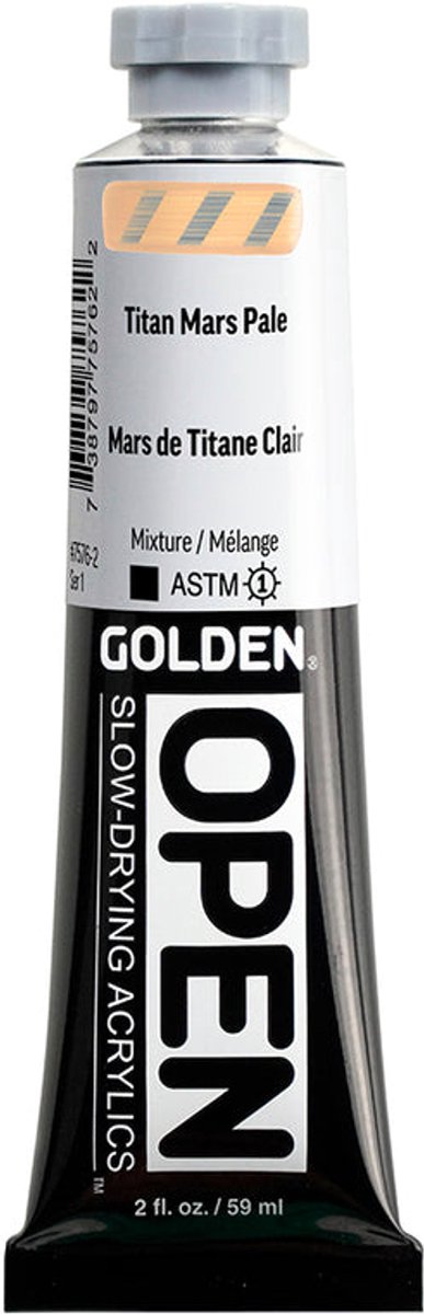 Golden OPEN Acrylics Titanium Mars Pale 2 FL.OZ. / 59 ml
