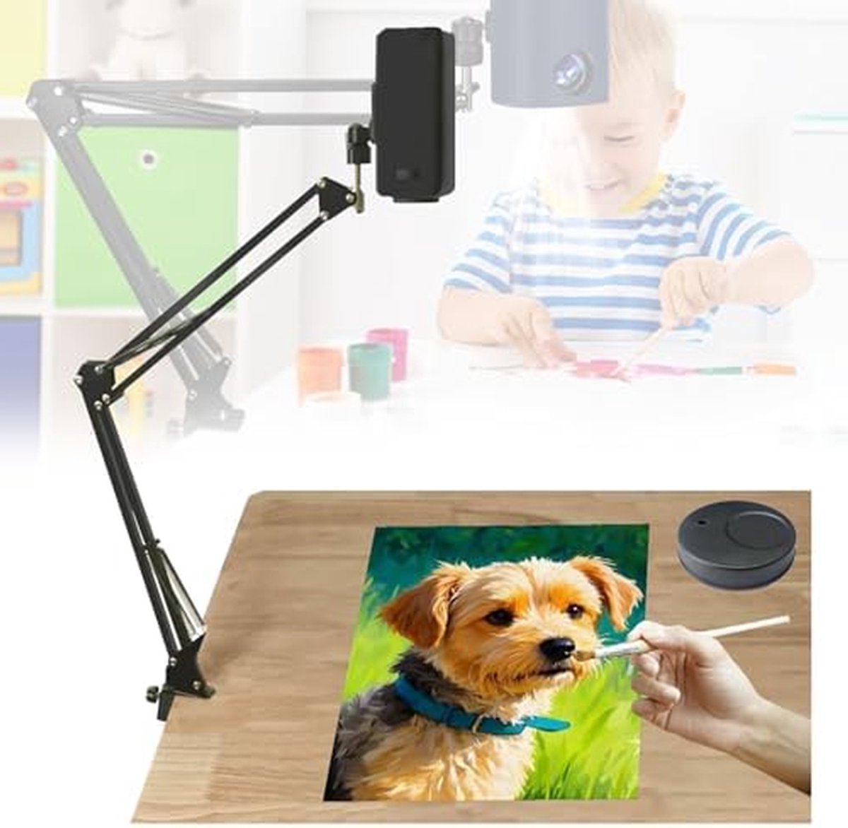 Tekenprojector - Schetsprojector Tracing Projector - Kunst Projecteren - Instelbare Beeldgrootte - 18cm tot 200cm - Wit