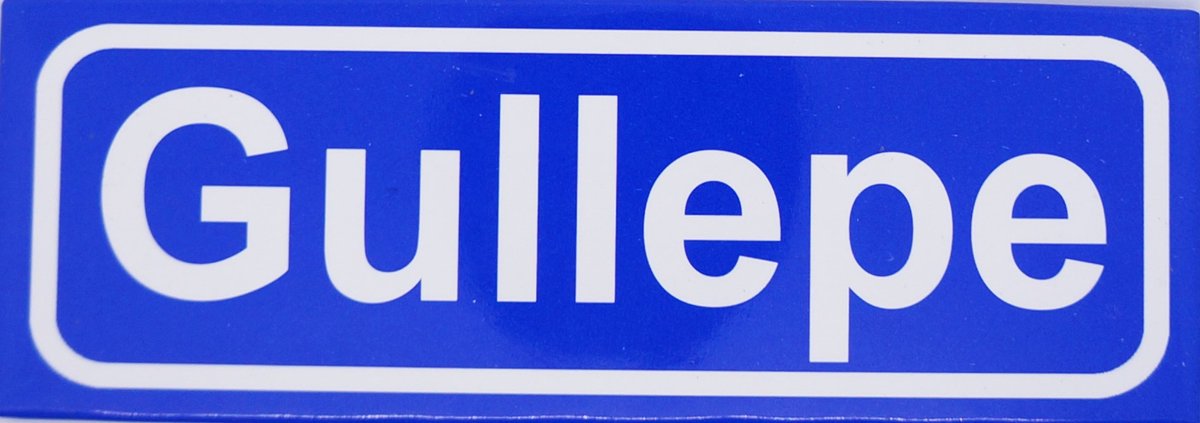 Souv© - koelkast magneet - plaatsnaam bord - kombord - souvenir - koelkastmagneetje - relatiegeschenk Gullepe