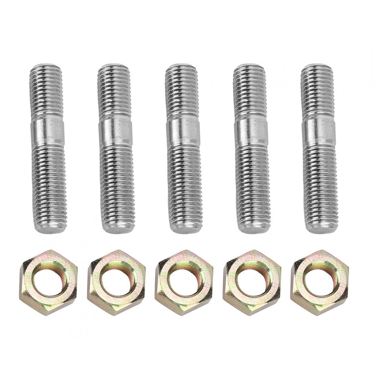 Dailygoods - M10x1.25 Roestvrij Stalen Stokbout - Uitlaatbout voor Auto's