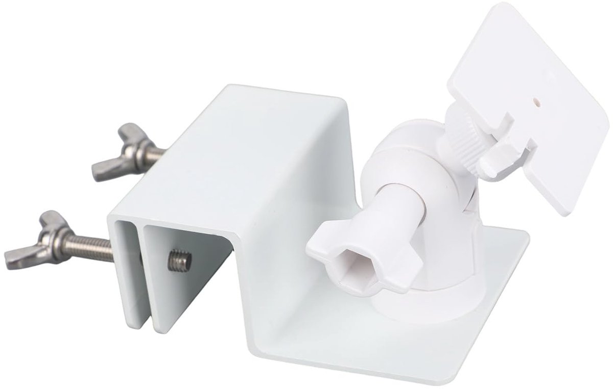 Dailygoods - Verstelbare Zonnepaneelgootbevestiging - Aluminium Bevestiging met 360° Draaibaarheid (Wit)