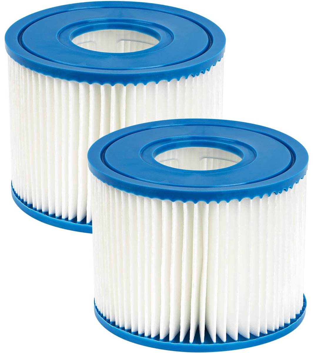 Dailygoods - Zwembadfilter - Cartridge voor Intex PureSpa - 2 stuks - 108 mm diameter - Vuilverwijdering - Geschikt voor zwembaden - Waterfilter