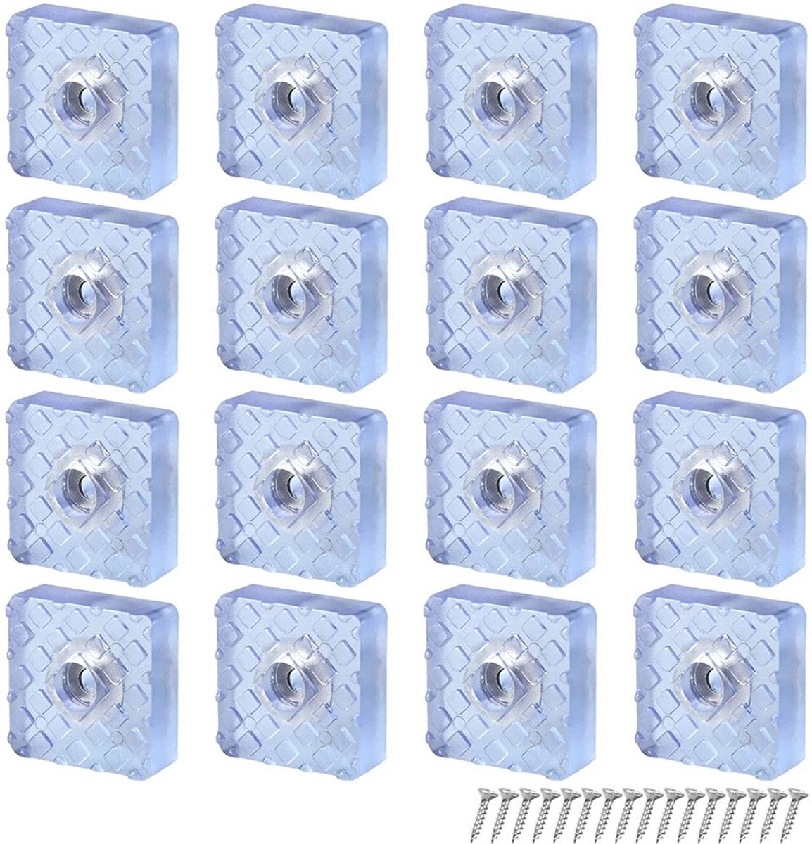 Dailygoods - Transparante Siliconen Voetbeschermingspads - 16 Stuks Antislip Meubel Pads