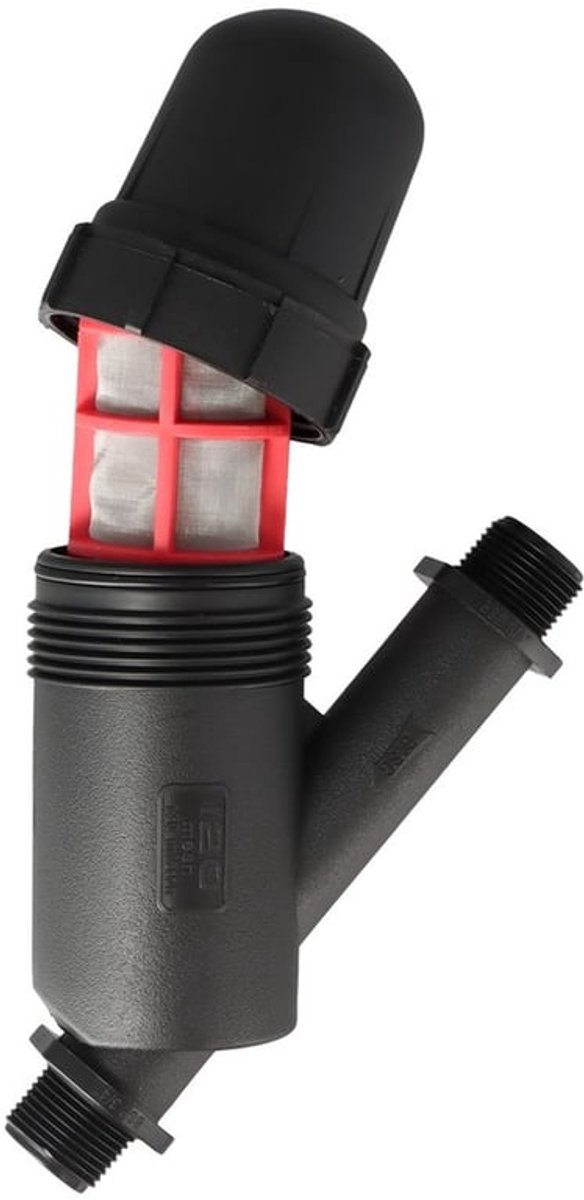 - 3/4 inch waterfilter - Irrigatiefilter - Effectieve vuilabsorptie - Zwart - Tuin en landbouw - Geschikt voor tankpomp en slangen